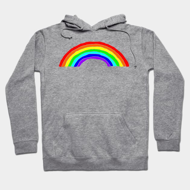 Colorful Rainbow Graphic Hoodie by ellenhenryart